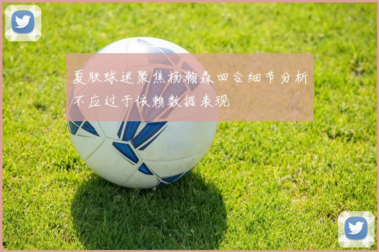 夏联球迷聚焦杨瀚森回合细节分析不应过于依赖数据表现
